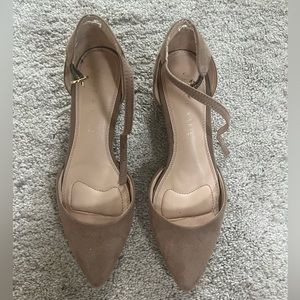 Kelly & Katie Nude Pointy Toe Block Heel